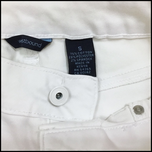 Westbound White Cropped Jeans - Picture 3 of 5